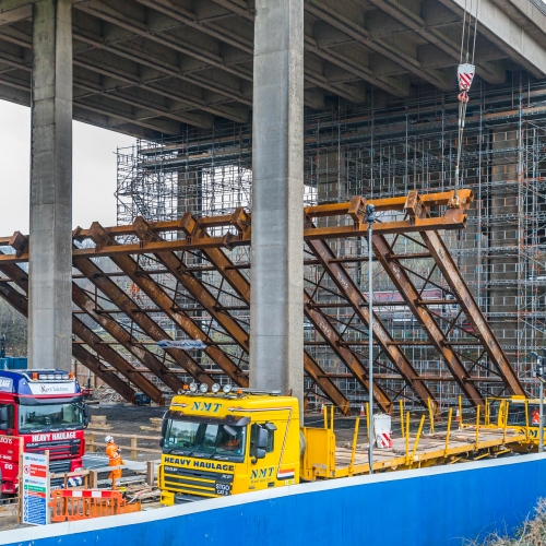 Temporary works to Stockbury Viaduct
