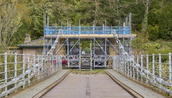 Whorlton suspension bridge
