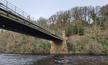 Whorlton Bridge works underway