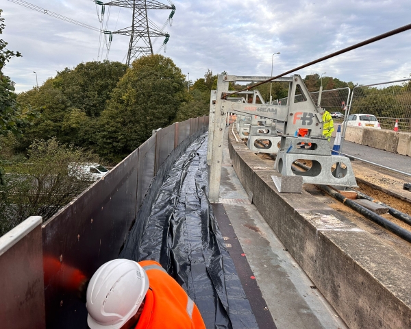 VolkerLaser at the A34 Botley interchange