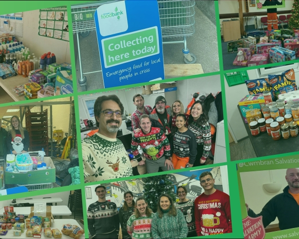 Collage of donations Christmas 2024