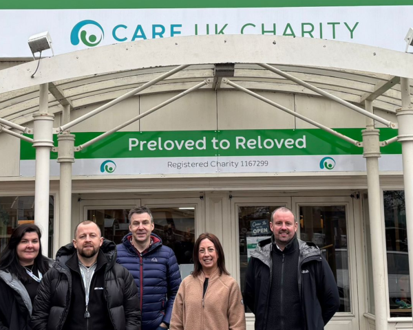 VolkerLaser volunteers outside CARE UK
