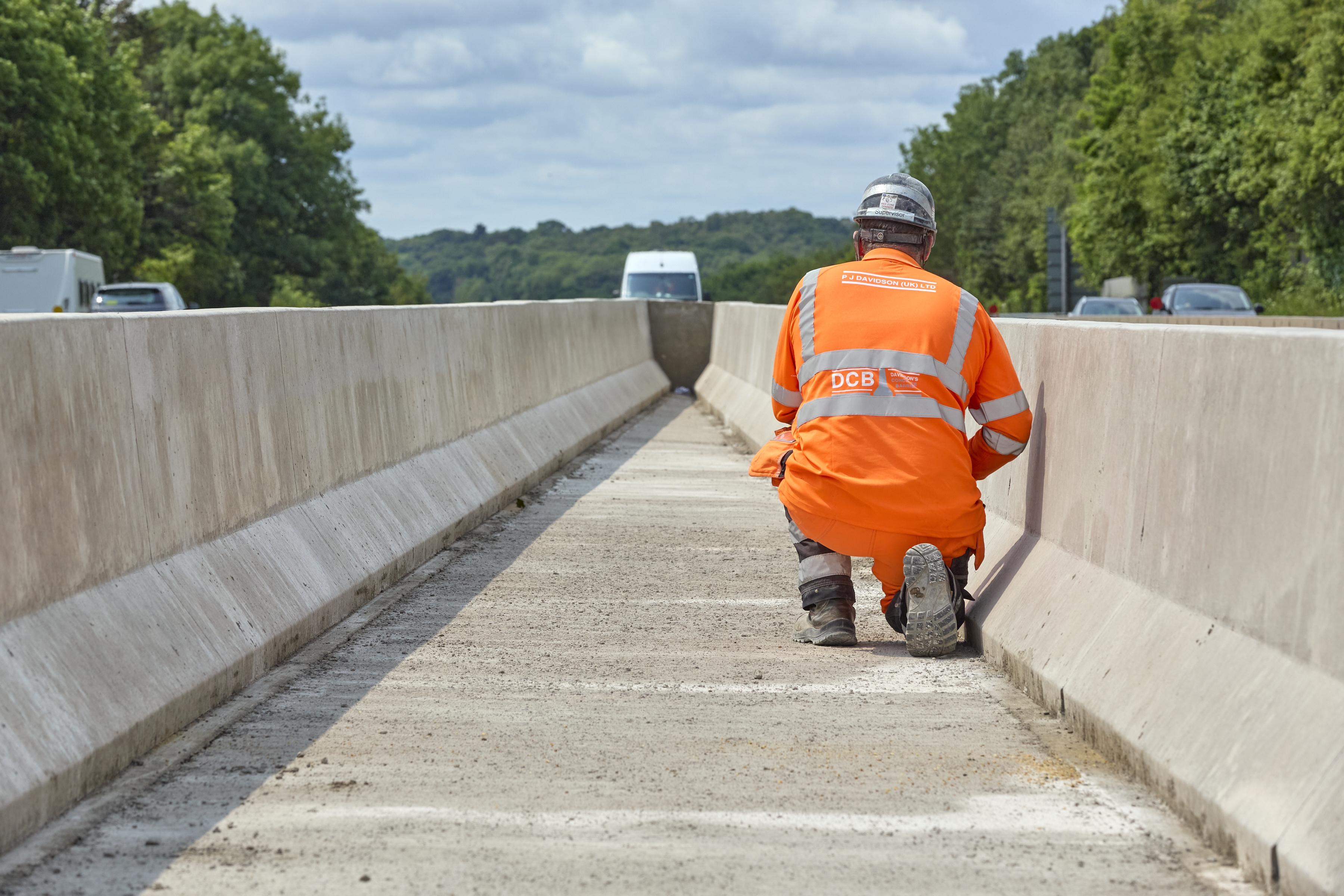Slipform barrier project