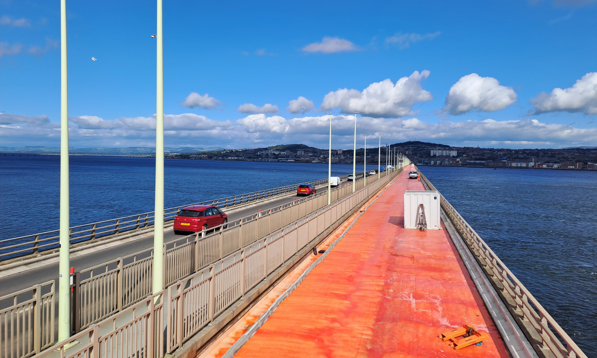Tay Road Bridge works in progress